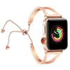 Bracelet de montre femme pour bracelets Apple Watch 38mm 42mm 40mm 44mm, bracelet en acier inoxydable pour bracelet Apple Watch série iWatch 4 3 2 1