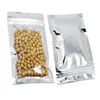Plast aluminiumfolie Paketväska Zipper Translucent Förpackningspåse Återförsäljbar Luktsäker mat Tea Storage Väskor