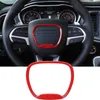 Accessories ABS Steering Wheel Decoration Ring Emblem Kit Decal Sticker For Dodge Challenger /Charger 2015+ Auto Interior Accessories