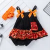 Roupa do bebê da menina Suspender Bebés Meninas Princess Dress Shorts alça 3pcs Set roupa da criança Define infantil Festival Costume 6 Designs DW3832