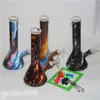 Glasbecher Dab Rig Bong Heady Bongs Mini-Wasserpfeife Dicke Bohrinseln Wachsrauchen Wasserpfeife Schüssel Bubbler-Rohre mit Dab-Pad