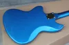 Kırmızı İnci Pickguard Metalik Mavi Vücut Elektro Gitar Krom Donanım, Gülağacı Klavye ile Özelleştirilebilir
