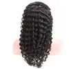 Pas cher 8A Brésilien Vague Profonde Naturel Aspect Cheveux dentelle frontale perruques de cheveux humains Pour Femme Noire 1030 pouces Entier 9482379