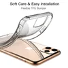 Étuis de téléphone transparents pour iPhone 13 12 11 Pro MAX Samsung S21 Ultra A41 A70E, coque de protection transparente anti-chocs, izeso