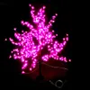 LED Jul Cherry Blossom Tree 864PCS LED-lampor 1,8m 6ft höjd 110 220VAC Regnsäker Utomhus Användning Gratis frakt Drop Shipping