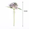 6PCS/lot 3D Printing Artificial Flower Wedding White Pink Hydrangea Flowers Home Decoration Photography Props Fake Flowers1
