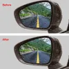 Araba Dikiz Aynası Su Geçirmez Sticker Anti Sis Anti-parlama Yağmur Geçirmez Koruyucu Film Kapı Aynası için 10x15 cm
