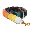 Bag Parts & Accessories Circle Link Shoulder Strap Rainbow Round Colorful Handbag Leather Belt Stylish Purse Handle Decoration1