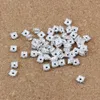 120pcslots Silverpläterade Clear Rhinestone fyrkantiga distanspärlor 6mm för smycken som tillverkar armband halsband diy fynd79893662632638