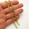 i bulk Partihandel GOLD 5PCS LOT 5mm / 8mm 24 '' Rostfritt stål Slät Curb Chain Halsband Mode Punk Mens Smycken Bästsäljare