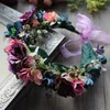 Ragazze Simulazione Fiori Ghirlande Corona di fiori Corona Nuziale Matrimonio Principessa Fasce per capelli Donne Mare Fotografia Accessori per capelli S235