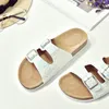 뜨거운 sale-s double buckle clogs women flip flops flop flats shoe에 미끄러 져