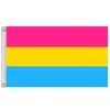 Hängande 90 * 150cm Omnisexuell LGBT Pride Pansexuell flagga för dekoration