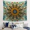 Variedade de mandala nórdica estampa tapeçaria fundo toalha de praia hippie tapete de ioga decoração de parede de poliéster indiano sz5451448963