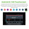 R￡dio GPS Sistema de navega￧￣o de v￭deo Android de 8 polegadas para Toyota Corolla 2017-2019 com c￢mera traseira Bluetooth Wi-Fi USB WiFi