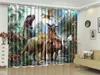 Hurtowa zasłona 3d kreskówka zasłona zwierząt salon sypialnia piękne praktyczne zasłony zaciemniające