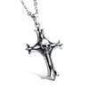 Character Necklaces Cross Skull Stainless Steel Pendant Orthodox Individually Designer Accessories Men Boy Lobster Buckle Necklace Jewelry