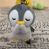 New 6 styles 8cm plush toy Creative Doll Frog Panda Penguin Doll stuffed animals Wishing plush toys Pendant Key Chain Kids Toys