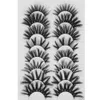 20 par Blandade Styles 3D Mink Lösögonfransar Naturlig Wispy Criss-cross Fluffig Eyelash Soft Handgjorda Cruelty-fria Lashes