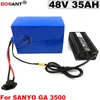 48V 35AH E-bike Lithium Battery for Bafang BBSHD 2000W Motor Electric motorbike Battery 13S 10P 48V +5A Charger Free Shipping