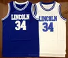 Fartyg från oss Jesus Shuttlesworth # 34 Lincoln Han fick spel Movie Men Basketball Jersey All Stitched S-3XL Hög kvalitet