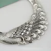 Necklace 2019 Retro Carved Peacock Collar Choker Necklace Collier Femme Women Bohemian Ethnic Vintage Animal Chocker GB437