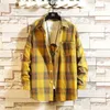 Mannen Casual Shirts Plaid Mannen Shirt Slim Fit Lente Flanel Rode Geruite Lange Mouw Designer Homme Katoen Mannelijke Kleding b50274p