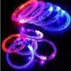 Led Glitter Bracciale Bandgle LED Crystal Gradient Color Hand Ring Acrilico Glow Flash Light Sticks Party Dance Xmas Supplies 100