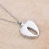 Ailes d'ange plume coeur avec drapeau américain pendentif de crémation bijoux pour cendres humaines support d'urne bijoux souvenir collier d'urne de crémation