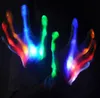 LED череп перчатки фестиваль партии рейв перчатки led light перчатки 7 цвет красочные варежки novely Party освещенный реквизит перчатки игрушка