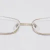 Partihandel läser glasögon bärbar vikning läsning glasögon metall läsning glasögon bekvämlighet i fickan äldre silver guld färg dh0672