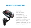 D4 D5 Wireless Bluetooth car kit MP3 Player Radio Transmitter Audio Adapter QC3.0 FM Speaker Fast USB Charger AUX LCD Display