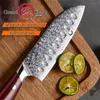 5 Inch Santoku Knife Professional Damascus Chef Knife vg10 67 Layers Japanese Steel Chef's Kitchen Knives Slicing Grandsharp293S