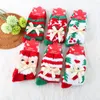 Christmas socks Bowknot warm coral down Santa Socks cute elk warm adult Christmas lady winter socks comfort Christmas gifts 6 color free DHL