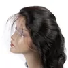 Brazylijski Human Włosy Regulowany 360 Koronki Czołowe Ciało Wave Top Zamki 360 Forntal Natural Color Free Part hurt