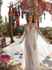 2020 Asaf Dadush Dered Dresses High Split Plish Lace Hearique Adeique A Line Bohemian Wedding Dress Brust Length Floor Sexy Backless De 1746649