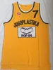 Tanie męskie Teen Wolf Beacon Beavers 42 Scott Howard Moive Basketball Film Jersey żółte szyte logo dobrej jakości rozmiar s-XXL