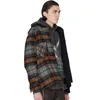 FashionREPRESENT FLANNEL JACKET Plaid Hooded Button Jackets Contrast Color Panelled Street Casual Fashion Coat Outwear Couple HFH2263693