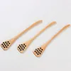 Practical Long Handle Wood Honey Spoon Mixing Stick Dipper For Honey Jar Coffee Milk Tea Stirring Bar Supplies Kitchen Tools