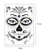 Maquillage du visage Autocollant Spécial Étanche Visage tatouage Jour du Crâne Mort Visage habiller Halloween Autocollants De Tatouage Temporaire GB1178