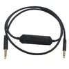 3.5mm Black Audio Cable Inline Control for Logitech G633 G933 Or For Logitech Astro A10 A40 G233 G433 Gaming Headset Headphone