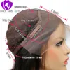 Fast shipping water wave Ombre pink lace frontal Wig Two Tone Color Brazilian Full Lace Front Wigs With Baby Hair