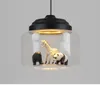 현대 동물 LED 부엌 식당에 대 한 펜 던 트 램프 커피 숍 침실 크리 에이 티브 교수형 전등 loft 펜 던 트 조명