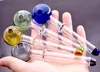 4.8 Inch(12cm) Pyrex Glass Oil burner pipe color Glass Tube Oil Burning Pipe glass pipes 30mm od ball smoking pipe balancer for dab rig