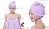 Hair Turban Towel Women Super Absorbent Shower Cap Quickdrying Towel Microfiber Hair Dry Bathroom Hair Cap Cotton 6025cm dc0341106772