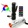 Wholesale Colorshine Color Changing RGB LED Flashlight 3W Aluminium Alloy RGB Edison LED Multicolor LED Rainbow Torch for home party Holiday