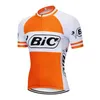 BIC Team Mäns Cykling Kortärmad Jersey Road Racing Shirts Cykeltoppar Sommar Andas utomhus Sport Maillot S21043007