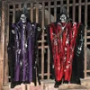 Horror Grim Reaper Hanging Ghost Heks Voice Rot Light Eyes Halloween Decorations Haunted House Bar Party Decoration Prop JK1909XB