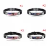 Trump 2020 Bracelet Donald Keep America Great Again Stainless Steel Silicone Fashion Wristband Bracelets Trump Wristbands Women Men Gifts