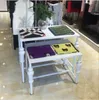 Klädbutik Showcase Table Commercial Furniture Settings Flower Store Bag Flow Tables317E